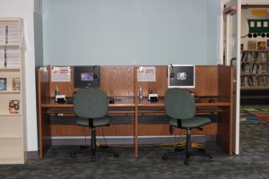 A picture of computers in the children's area A picture of computers in the children's area